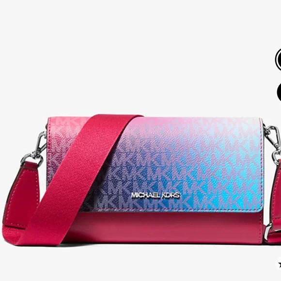 MICHAEL KORS Jet Set Large Ombré Signature Logo Crossbody Bag
Dark Raspberry - Picture 13 of 16